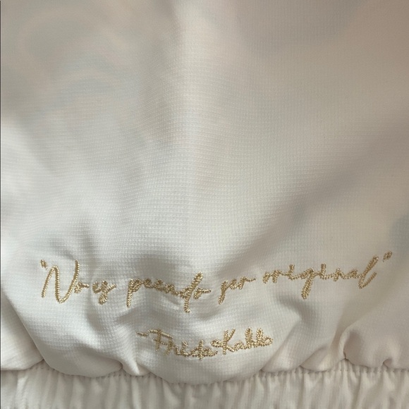 adidas Cream Bomber Jacket with Floral Lining - Picture 8 of 8